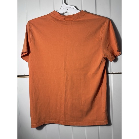 Polo Ralph Lauren Boys L 14-16 T-Shirt Orange Short Sleeve Cotton Pony Logo - Picture 7 of 7